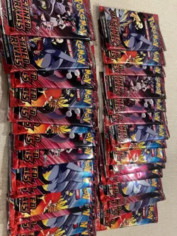 (30x) DESTINED RIVALS Pokemon TCG Booster Pack Lot SEALED IN HAND - Image 2