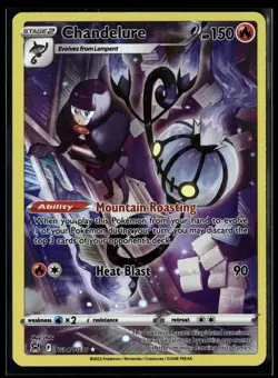 Chandelure TG04/TG30 Holo Lost Origin Trainer Gallery Pokemon NM/M - Image 1