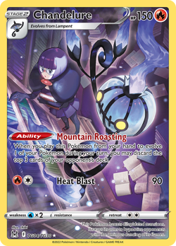 Chandelure TG04/TG30 Holo Lost Origin Trainer Gallery Pokemon NM/M - Image 4