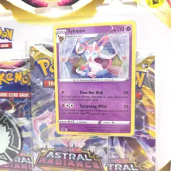 Pokemon TCG Astral Radiance Booster Pack Sylveon Triple Blister 3 Pack - Image 3