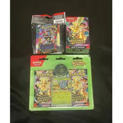 Pokemon Mega Evolution Ascended Heroes booster bundle Phantasmal Flames pack lot - Image 1