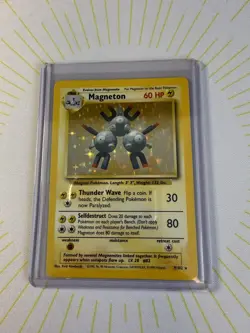 Pokemon Magneton 9/102 Base Set Holo 1999 WOTC Vintage LP/NM ✨ - Image 5