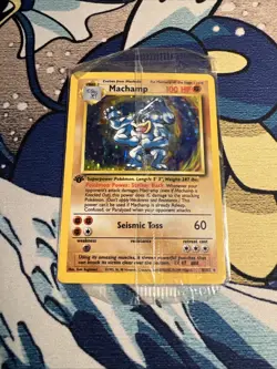 SEALED Pokemon TCG Machamp 8/102 Deck Exclusives 1st Edition Holo Rare 1999 - Image 1
