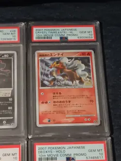 Pokemon 10th Movie Promo Complete Set Japanese 2007 JPN PSA 10 - Image 5