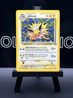 Pokemon TCG Jolteon Jungle 4/64 Holo Unlimited Holo Rare WOTC MP - Image 2