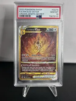 2023 POKEMON SWORD & SHIELD CROWN ZENITH SECRET FULL ART/ARCEUS VSTAR PSA 10 - Image 1
