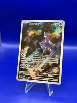 Pokemon TCG Mewtwo 052 Full Art Black Star Promo Scarlet & Violet 151 NM - Image 1
