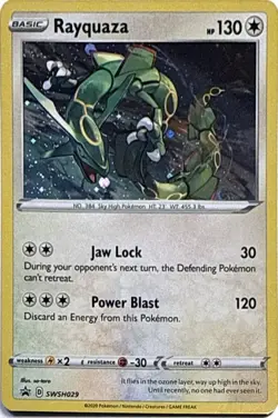 Rayquaza SWSH029 Holo P Sword & Shield Promo Pokemon NM - Image 1