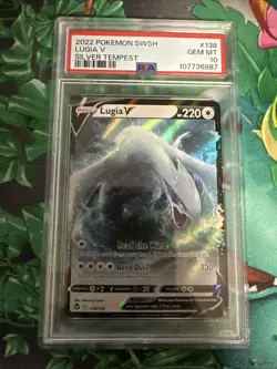 Pokemon Lugia V 138/195 Silver Tempest Ultra Rare Holo PSA 10 - Image 1