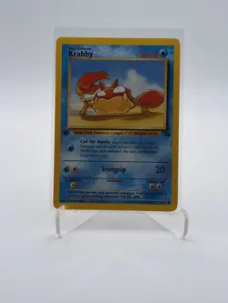 KRABBY 1995 Pokemon "FOSSIL" 1ST EDITION #51/62 VINTAGE original - Image 3