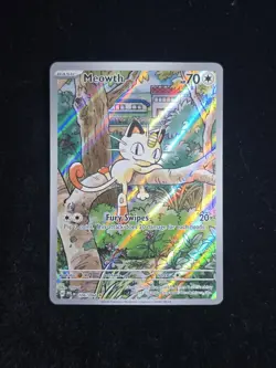 Meowth 106/094 Illustrating Rare ME: Phantasmal Flames Pokemon TCG NM - Image 1