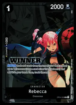 Rebecca - OP04-092 - NM - Winner - Promo - One Piece - OP1-63 - Image 1