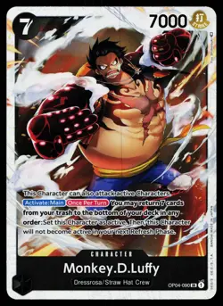 Monkey D Luffy - OP04-090 - NM - Super Rare - OP04 - One Piece - OP1-57 - Image 1