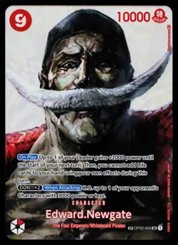 Edward Newgate - OP02-004 - NM - Super Rare - SP Alternate Art - One Piece - OP1 - Image 1