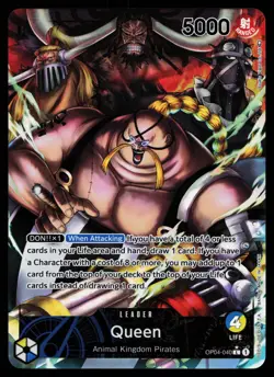 Queen - OP04-040 - NM - Super Rare - Alternate Art - One Piece - OP1-49 - Image 1
