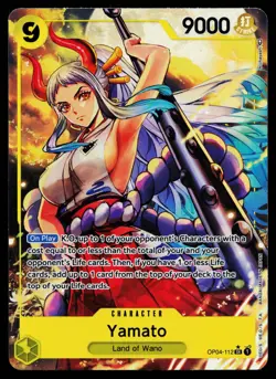 Yamato - OP04-112 - NM - Super Rare - Alternate Art - One Piece - OP1-35 - Image 1