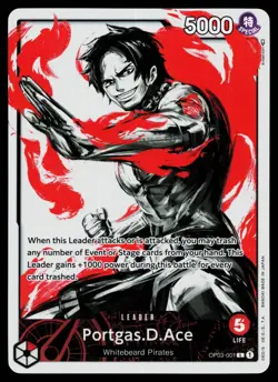 Portgas D Ace - OP03-001 - NM - Parallel - Alternate Art - One Piece - OP1-14 - Image 1