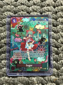One Piece Bandai Sugar OP10-065 SP Full Art Foil Alt Art 1000 Power - Image 2