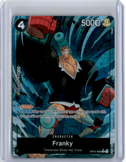 One Piece TCG Royal Blood OP-10 - Franky Alt Art Parallel OP10-090 - Image 1
