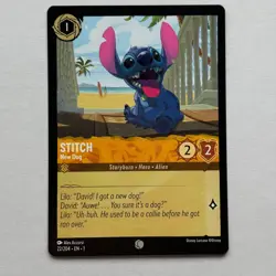 Stitch 22/204 Disney Lorcana The First Chapter Regular Common Card NM - Image 1
