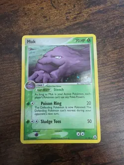 Pokemon Muk EX TCG Legend Maker Holo Card 11/92 Rare - Image 1