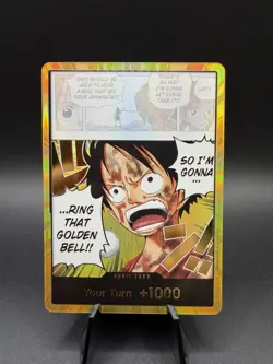 DON!! Card (Luffy) (Gold) Adventure on Kami's Island Foil - Image 1