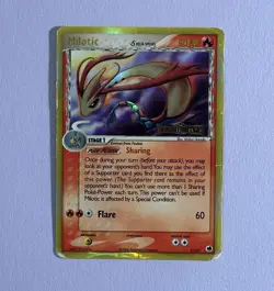 Pokemon TCG Milotic Dragon Frontiers Holo Rare Card 5/101 Delta Species - HP/DMG - Image 1