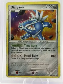 Dialga Holo Rare Platinum Pokemon Card 6/127 Damaged - Image 1