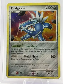 Dialga Holo Rare Platinum Pokemon Card 6/127 Damaged - Image 2