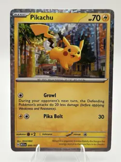 Pikachu 006/015 Holo - McDonald’s 2023 Pokemon TCG Card M23en - Image 1