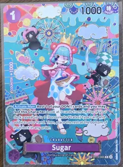 One Piece Sugar OP10-065: Special Foil Character Card 1000 HP EN - Image 1