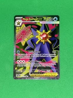 Mega Starmie ex 102/088 Full Art Pokemon Card Perfect Order NM - Image 1
