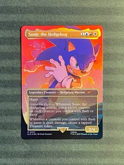 Sonic the Hedgehog Foil M 2087 Secret Lair Sonic SEGA SLD MTG NM+ - Image 1