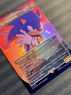 Sonic the Hedgehog Foil M 2087 Secret Lair Sonic SEGA SLD MTG NM+ - Image 3