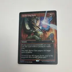 Deflecting Swat (Borderless) Commander Masters Foil Rare Red Wizards MTG 2023 - Image 1