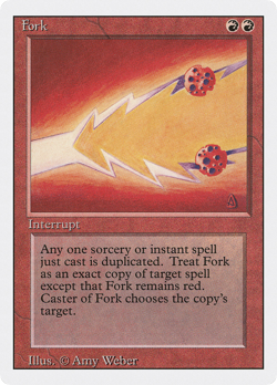 Fork (MP) Revised Edition 3ED Magic MTG - Image 1