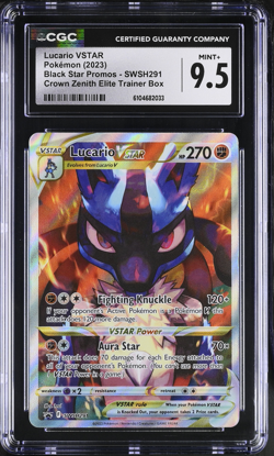 Lucario VSTAR Swsh291 Crown Zenith English Promo Card Holo Pokemon PSA CGC 9,5 - Image 1