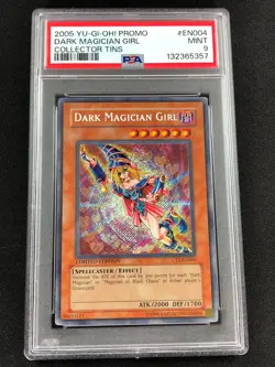Yugioh 2005 Dark Magician Girl CT2-EN004 PSA 9 Secret Rare - Image 1