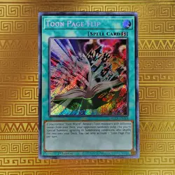 Toon Page Flip - Secret Rare 1st Ed BLCR-EN068 NM Yugioh TCG - Image 1