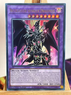 Rotaugiger Dunkler Dragoner RA02-DE021 Ultra Rare Deutsch NM YUGIOH - Image 1