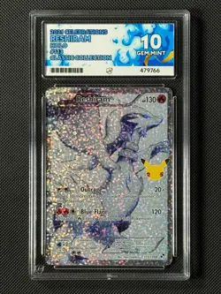 ACE 10 Reshiram 113/114 Pokemon Card Celebrations Classic Collection GEM MINT - Image 1