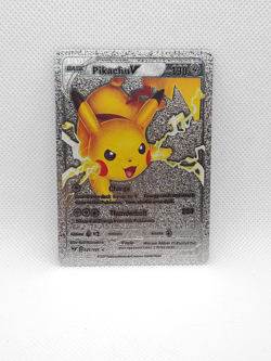 Display Card Pikachu V Silver Foil Fan Art 143/185 HP190 Fan Art NM - Image 1