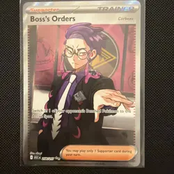 Boss's Orders Corbeau 256/217 Me: Ascended Heroes Holo POKEMON TCG TRADING CARD - Image 1