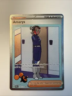 Amarys 170/131 SIR 2025 Pokemon Prismatic Evolutions Full Art Trainer Card NM+ - Image 1
