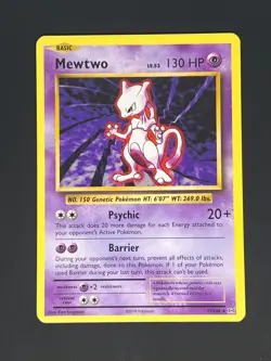 Mewtwo 51/108 Rare Non Holo Pokemon Card NM - Image 1