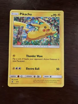 Pikachu HOLO 5/12 McDonald's Promo Rare 2016 Pokemon Card - Image 1