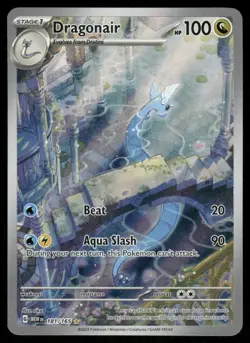 Pokemon Cards Dragonair 181/165 151 Illustration Rare NM - Image 1