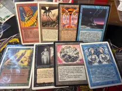 Vintage 90s magic the gathering lot of 8 cards - Image 1