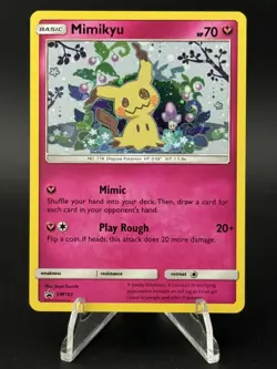 Pokemon Mimikyu SM163 Black Star Promo Card Sun and Moon - Image 1