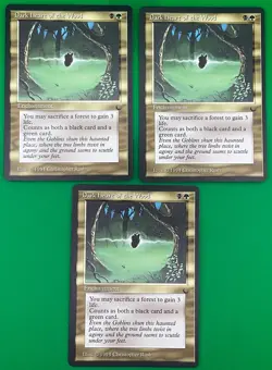 MTG - 3X Dark Heart of the Wood - The Dark - Near Mint - Unplayed - MAGIC CARD - Image 1